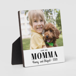 Liebe You Momma Foto Family Moderne Keepake Fotoplatte