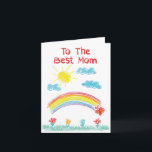 Liebe You Mommy-Rainbow - Birthday Mother Karte<br><div class="desc">Über diesen Punkt * INSIDE GREETING: "Herzlichen Glückwunsch zum Geburtstag einer großartigen Mutter!" COVER - Zur besten Mama * GRÖSSE - Einige Stile sind leer oder mit einem Gruß innen. Passt perfekt in eine elegante, robuste 5" x 7" Papierumschlag mit spitzer Klappe. * GEBRAUCH - Das perfekte Schreibgerät zum Schreiben...</div>