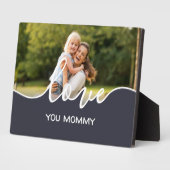 Liebe You Mommy Script Foto Fotoplatte (Seite)