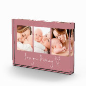 Liebe You Mommy Script Heart 3 Fotos Dusty Rose (Rechts)