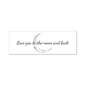 Liebe You Moon Script Permastempel (Design)