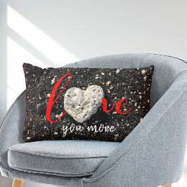 Liebe You More Hawaii Beach and Coral Heart Foto Lendenkissen