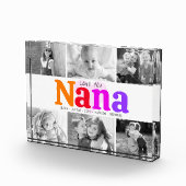 Liebe You Nana Colorful Rainbow Moderne Collage 6 Fotoblock (Rechts)