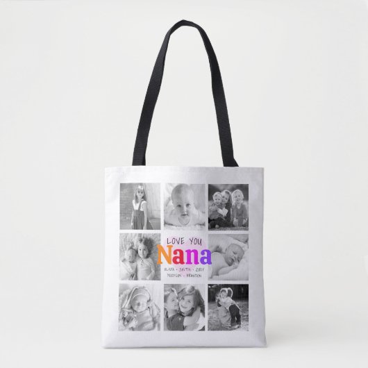 Liebe You Nana farbenfroh kühl modern 8 Foto Colla Tasche (Vorderseite)