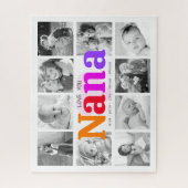 Liebe You Nana Farbenfrohe Regenbogen 10 FotoColla Puzzle (Vertikal)