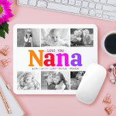 Liebe You Nana Farbenfroher Regenbogen 6 Foto Coll Mousepad
