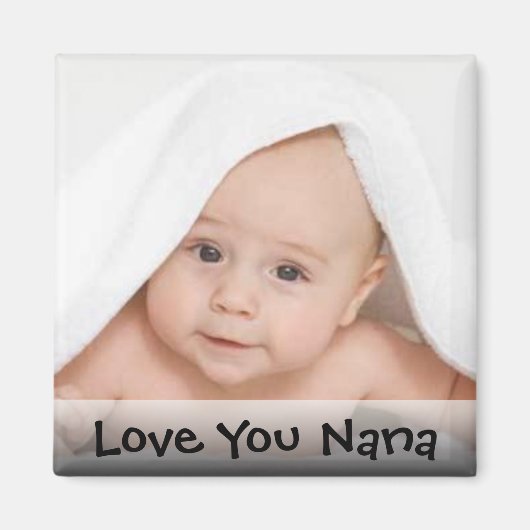 Liebe You Nana Foto Magnet (Vorne)