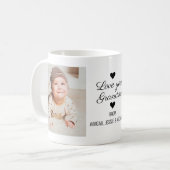 Liebe You Oma" 2-Foto Kaffeetasse (Vorderseite Links)