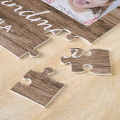 Liebe You Oma 7 Foto Collage Holz Puzzle (Seite)