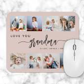 Liebe You Oma 8 FotoCollage Rosa Rosa Mousepad