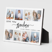 Liebe You Oma 8 FotoCollage White Fotoplatte (Seite)