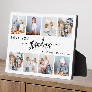 Liebe You Oma 8 FotoCollage White Fotoplatte