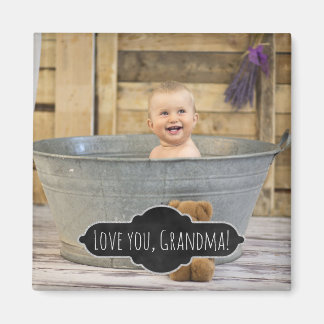 Liebe You Oma | Benutzerdefiniertes Instagram Baby Magnet