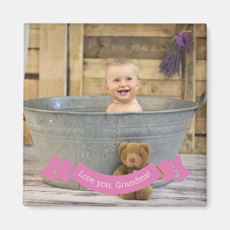 Liebe You Oma | Benutzerdefiniertes Instagram Baby Magnet