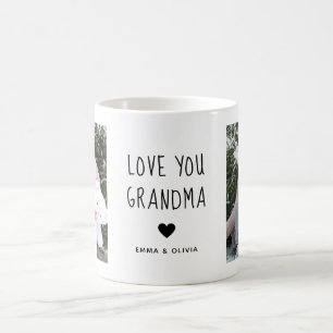 Liebe You Oma Benutzerdefiniertes Zwei-Foto Kaffeetasse