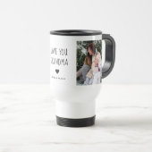 Liebe You Oma | Benutzerdefiniertes Zwei-Foto Reisebecher (VorderseiteRechts)