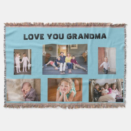 Liebe You Oma Decke (Vorderseite)