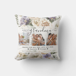 Liebe You Oma | Drei-Bilder-Collage Kissen