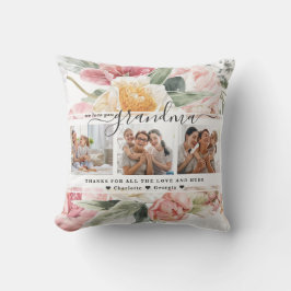 Liebe You Oma | Drei-Bilder-Collage Kissen