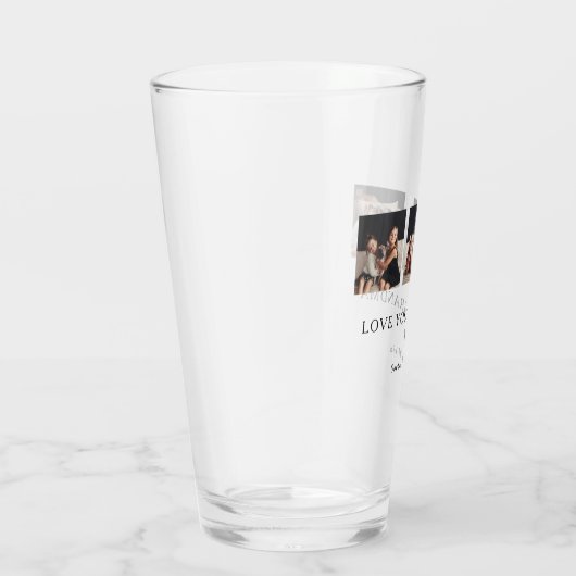 Liebe You Oma | Drei Fotos und ein Herz Glas (Rechts)