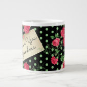 Liebe You Oma Floral Jumbo-Tasse (Vorderseite)