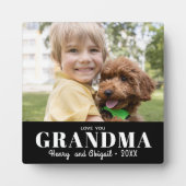 Liebe You Oma Foto Family Modern Keepake Fotoplatte (Vorderseite)