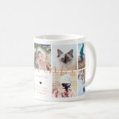 Liebe You Oma | Foto Gift Calligraphy Orange Kaffeetasse (VorderseiteRechts)