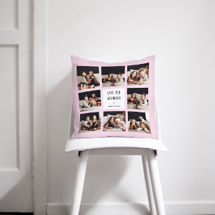 Liebe You Oma FotoCollage Handgeschriebener Text Kissen