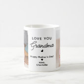 Liebe You Oma Personalisiert 2 Foto Großeltern Kaffeetasse (Mittel)