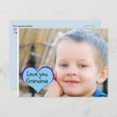 "Liebe you Oma" Postkarte (Vorne/Hinten)