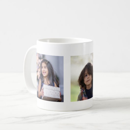 Liebe You Oma | Zwei Foto Script und Herz Tasse (Vorderseite Links)