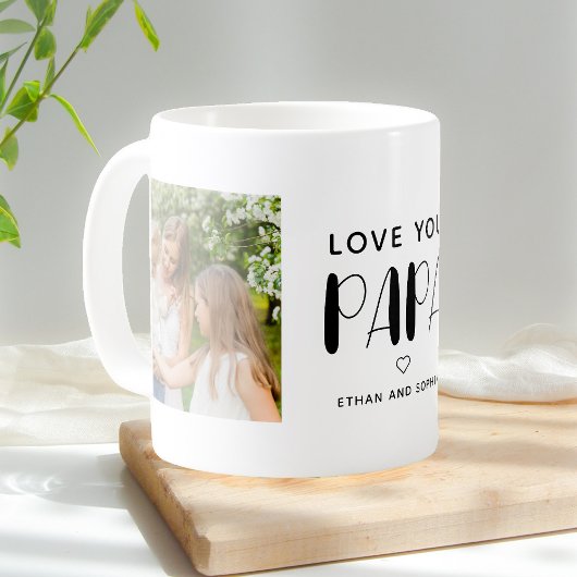 Liebe You Papa Foto Niedliches Skript Kaffee Tasse