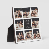 Liebe You Papa | FotoCollage Handgeschriebener Tex Fotoplatte (Vorderseite)