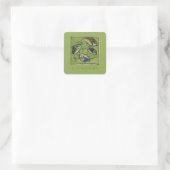 Liebe You Papa Quadratischer Aufkleber (Tasche)