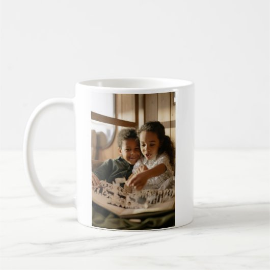 Liebe You Papa Simple Script Foto Kaffeetasse (Links)