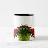 Liebe You Papa Vatertag Blumenroter Hibiskus Zweifarbige Tasse (Mittel)