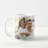 Liebe You Papa | Zwei handgeschriebene Fotos Kaffeetasse (Links)