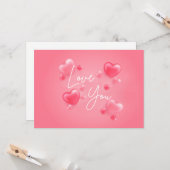 Liebe You Sweetheart Karte (Vorderseite/Rückseite Beispiel)
