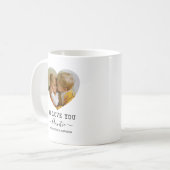 Liebe You Ttie Heart Foto Kaffeetasse (Vorderseite Links)