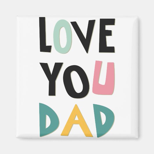 Liebe You Vater Magnet (Vorne)