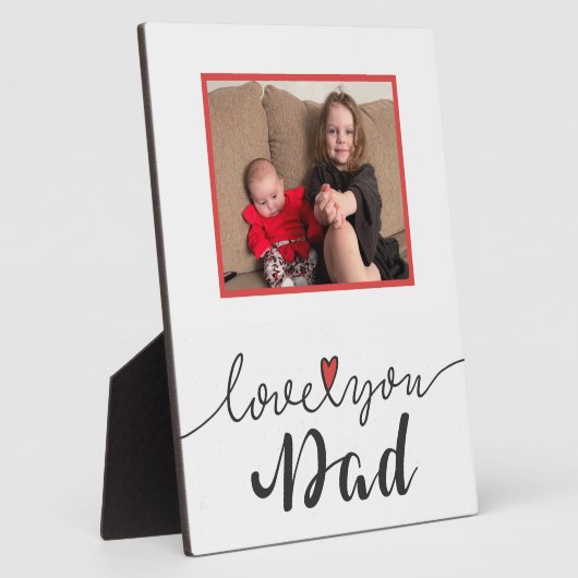 Liebe You Vater Plaque Fotoplatte (Seite)