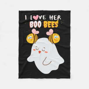 Liebe Your Boo Bees Funny Halloween Poppel B Fleecedecke