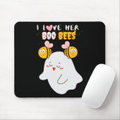Liebe Your Boo Bees Funny Halloween Poppel B Mousepad (Mit Mouse)