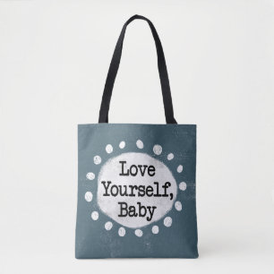 Liebe Yourself Baby - Grey Tote Bag Tasche