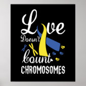Liebe zählt kein Chromosomen-Down-Syndrom Poster (Vorne)