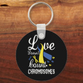 Liebe zählt kein Chromosomen-Down-Syndrom Schlüsselanhänger (Vorderseite)