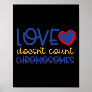 Liebe zählt keine Chromosomen-Down-Syndrom-Softwar Poster