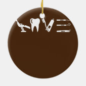 Liebe Zahnärztliche Operation Zahnärztliche Zahnär Keramik Ornament (Hinten)
