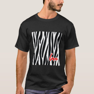 Liebe Zebra Muster für Zebra T-Shirt