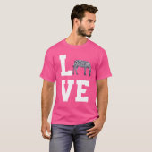 Liebe Zebras Mädchen T-Shirt (Vorne ganz)